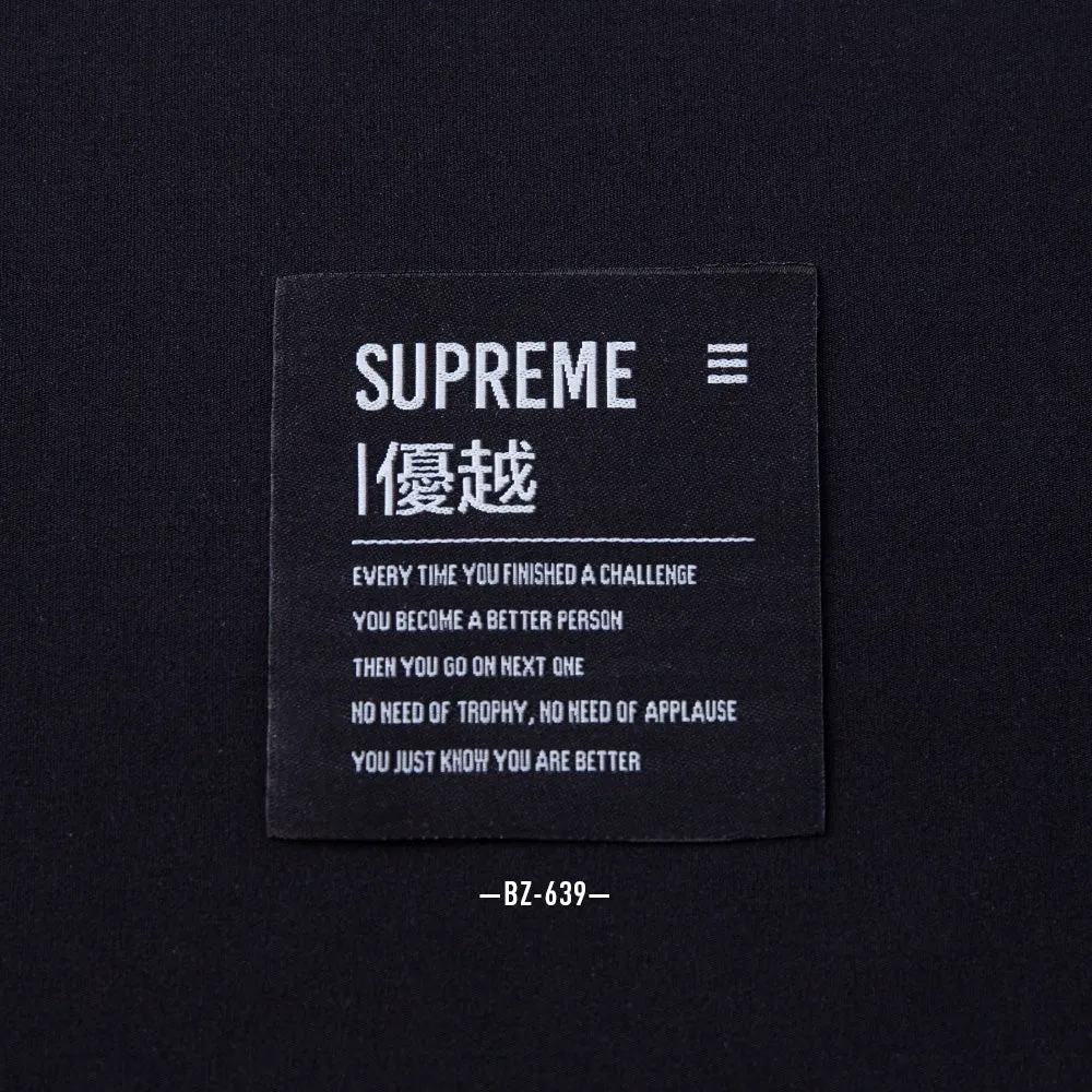 BZ-639 Woven label black