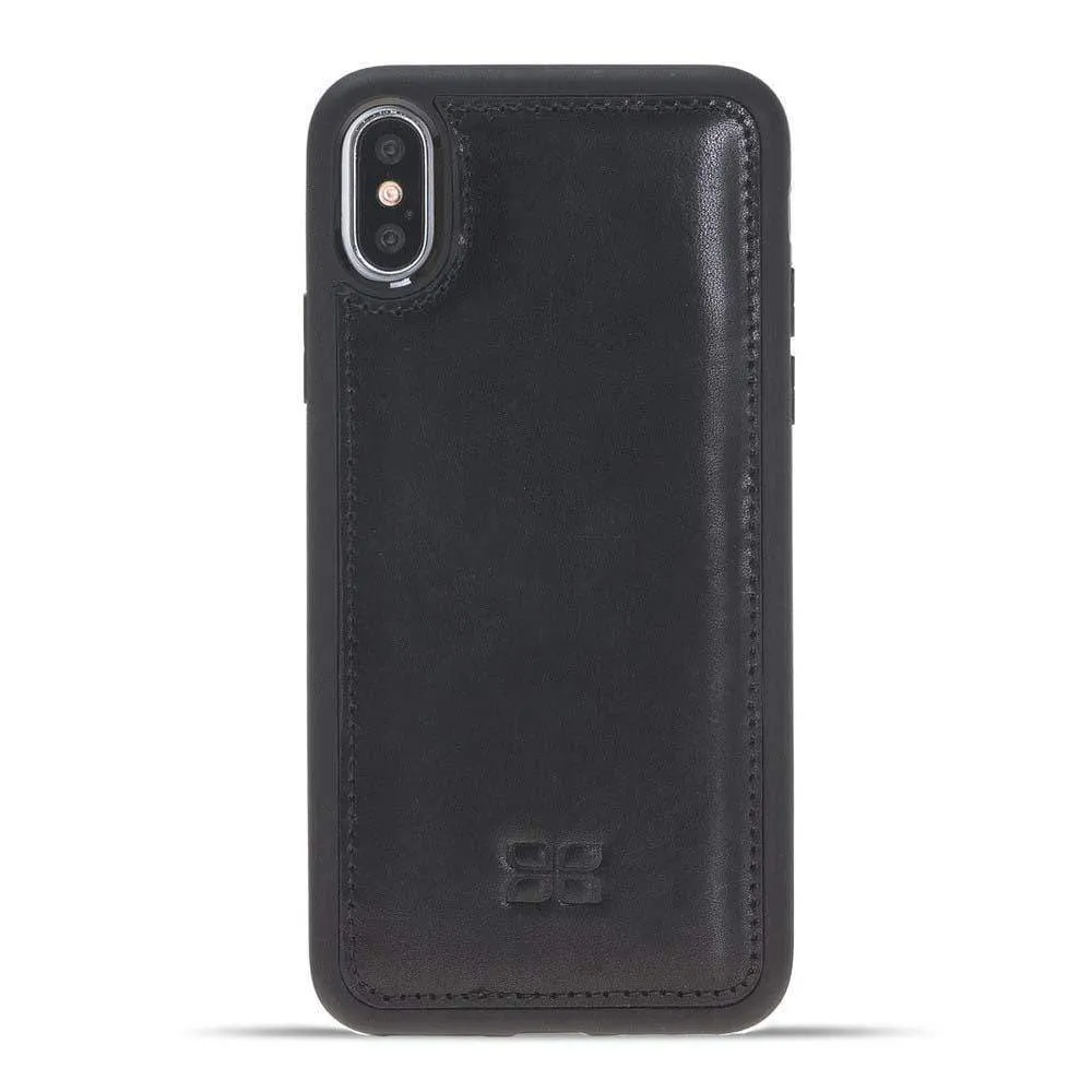 Flexible Leather Back Cover for Apple iPhone X Series
