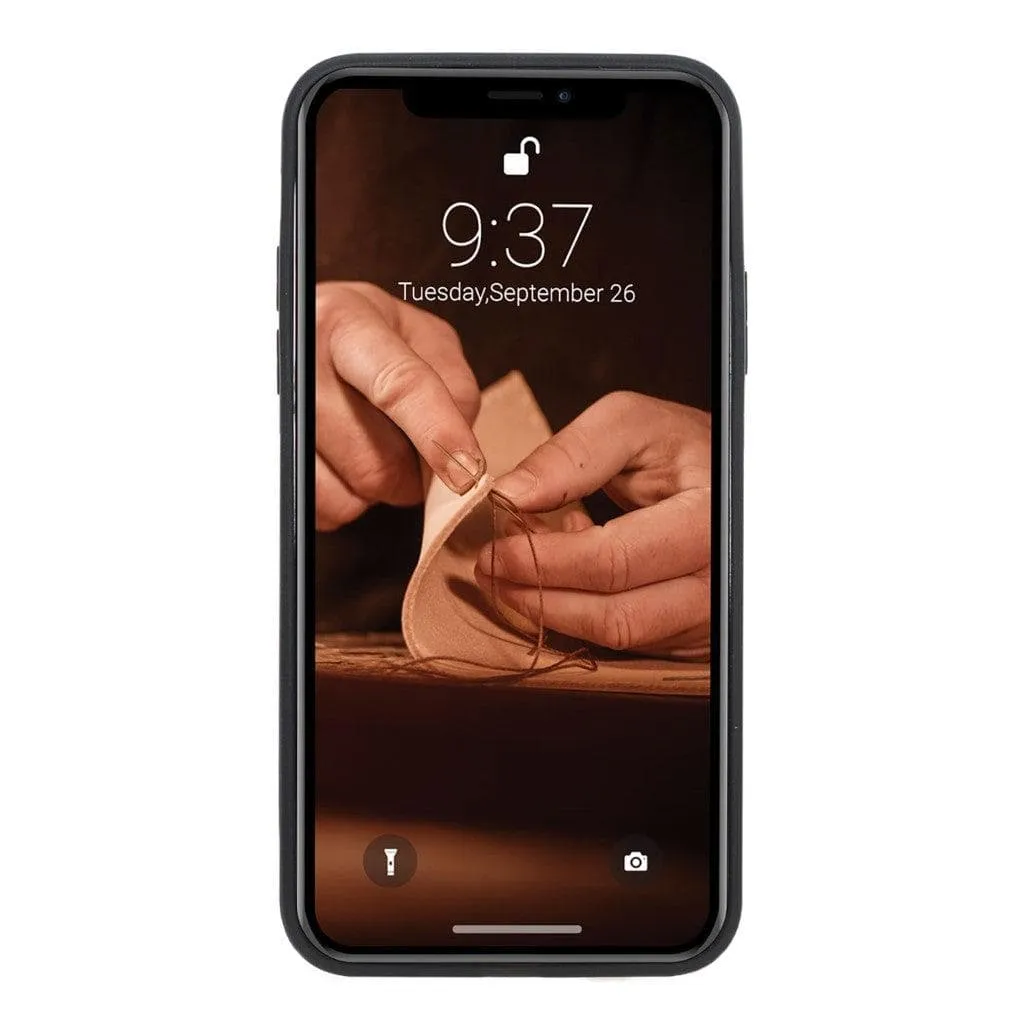 Flexible Leather Back Cover for Apple iPhone X Series