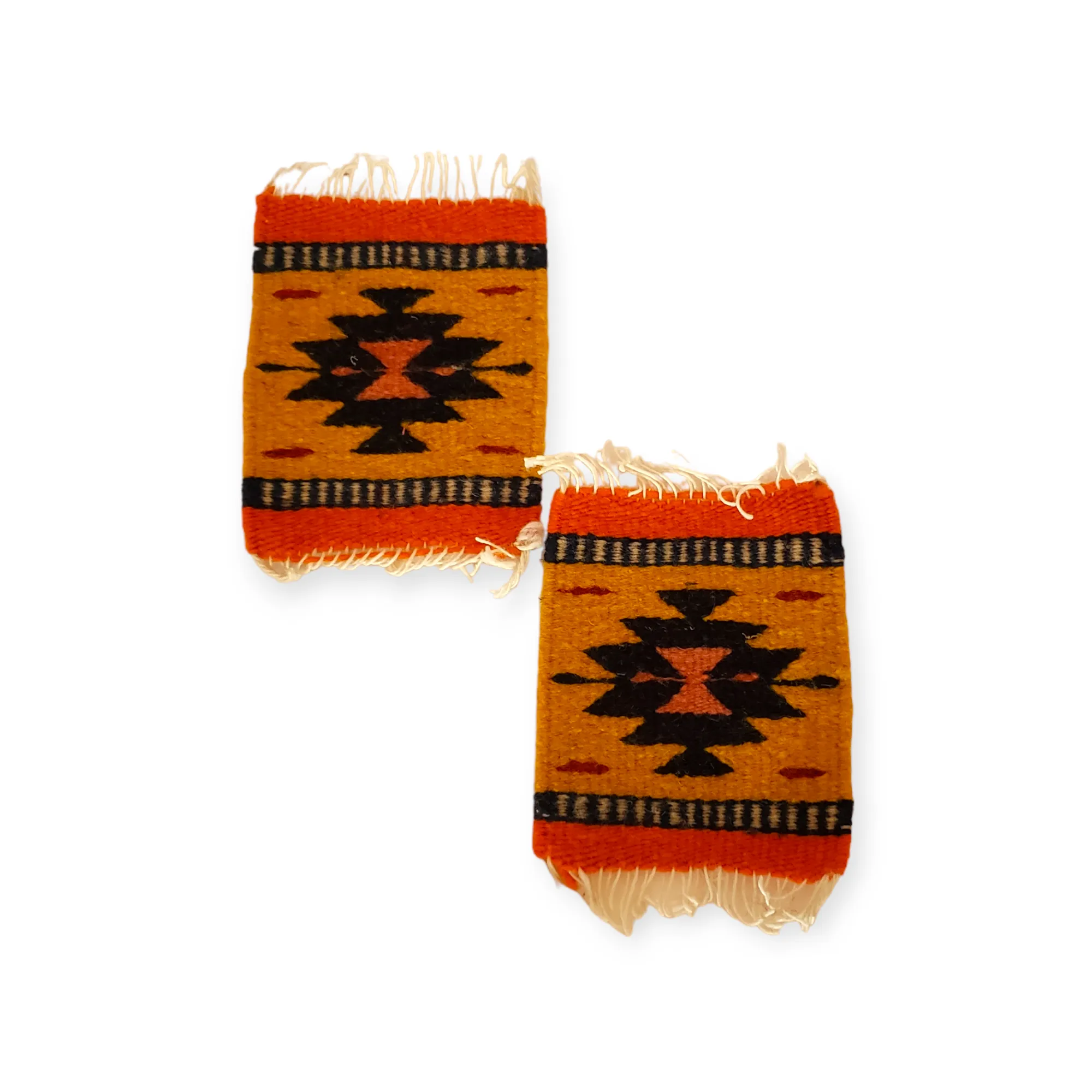 Set of two Coaster Zapotec Wool Hand Woven