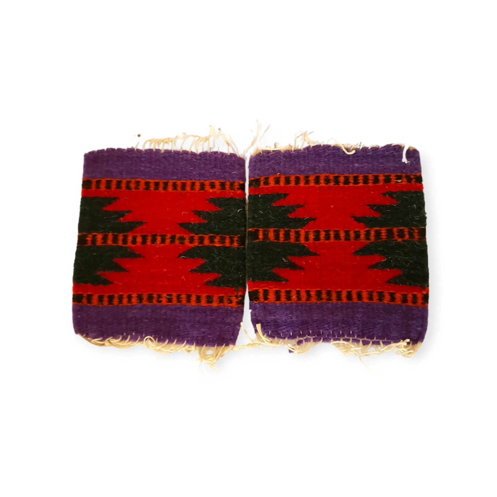 Set of two Coaster Zapotec Wool Hand Woven