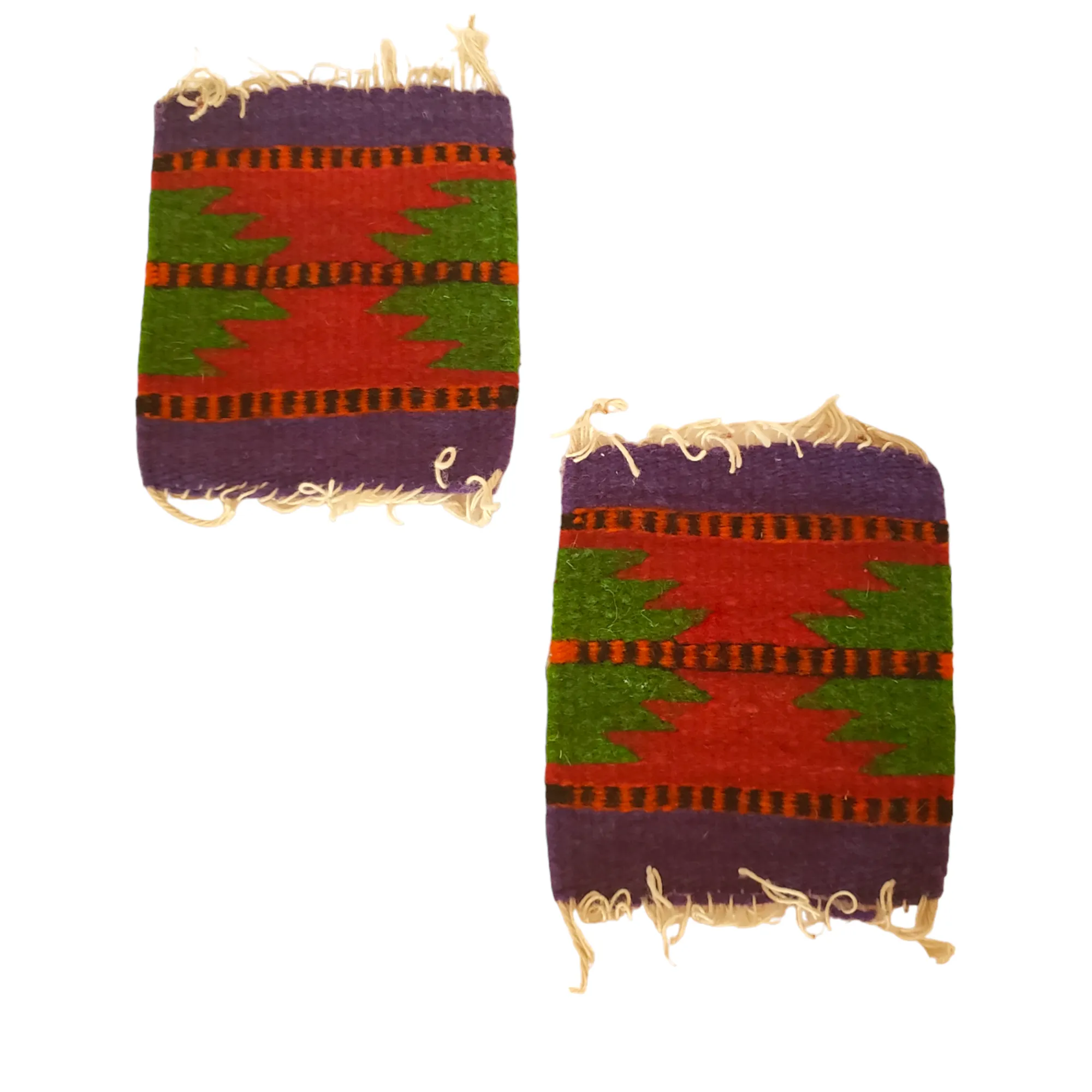 Set of two Coaster Zapotec Wool Hand Woven